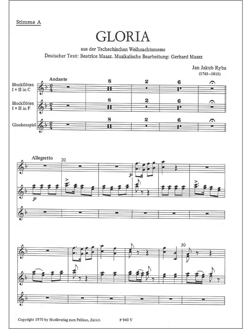 Gloria - Tschechische Weihnachtsmesse